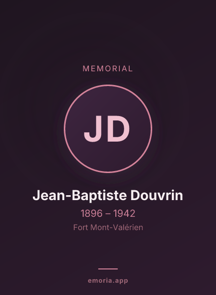 Memorial portrait of Jean-Baptiste Douvrin