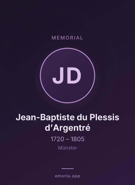 Memorial portrait of Jean-Baptiste du Plessis d’Argentré
