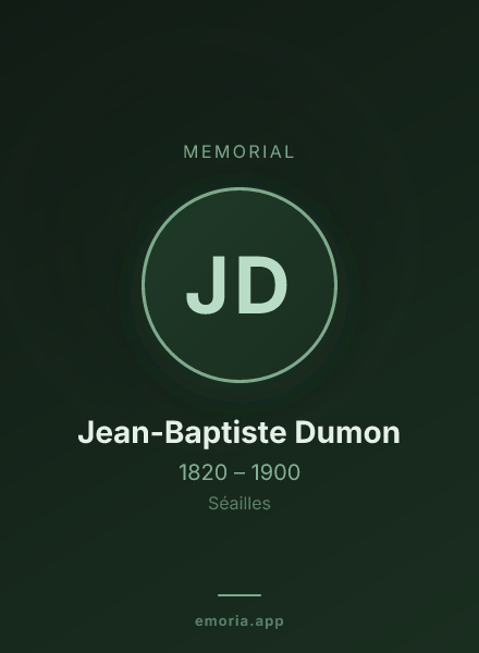 Memorial portrait of Jean-Baptiste Dumon