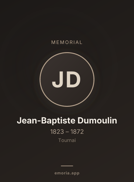 Memorial portrait of Jean-Baptiste Dumoulin