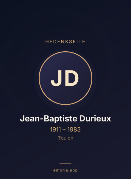 Gedenkportrait von Jean-Baptiste Durieux