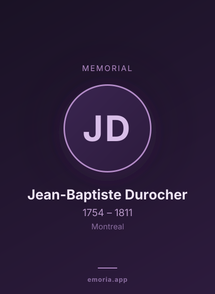 Memorial portrait of Jean-Baptiste Durocher