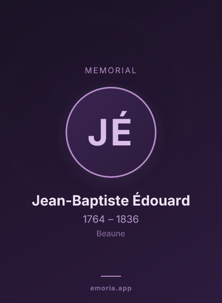 Memorial portrait of Jean-Baptiste Édouard