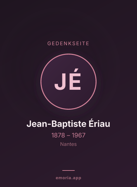 Gedenkportrait von Jean-Baptiste Ériau