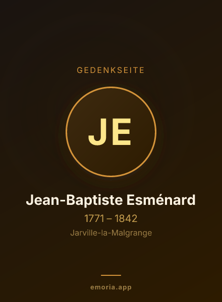 Gedenkportrait von Jean-Baptiste Esménard