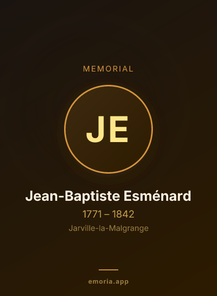 Memorial portrait of Jean-Baptiste Esménard