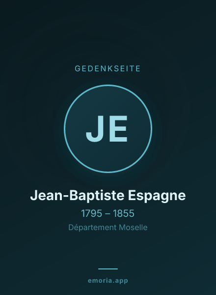 Gedenkportrait von Jean-Baptiste Espagne