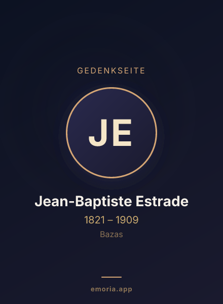 Gedenkportrait von Jean-Baptiste Estrade