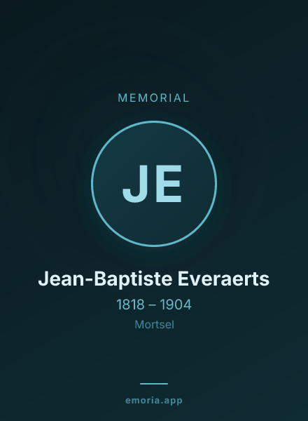 Memorial portrait of Jean-Baptiste Everaerts
