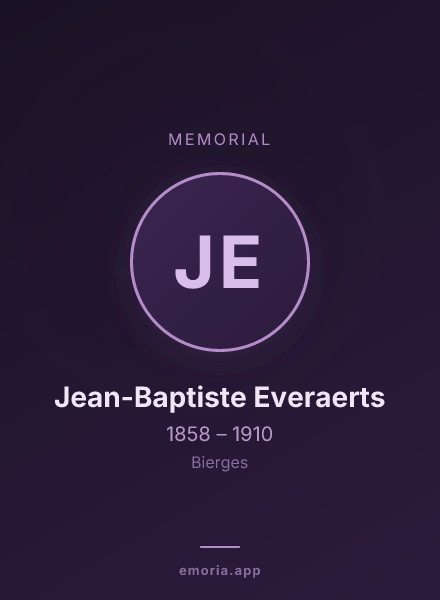 Memorial portrait of Jean-Baptiste Everaerts