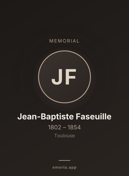 Memorial portrait of Jean-Baptiste Faseuille