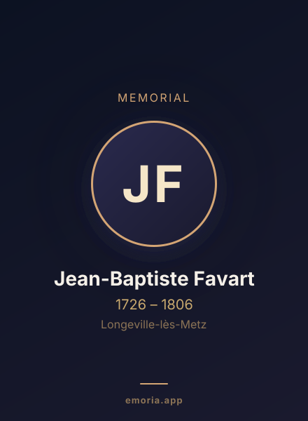 Memorial portrait of Jean-Baptiste Favart