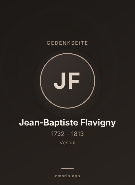 Gedenkportrait von Jean-Baptiste Flavigny