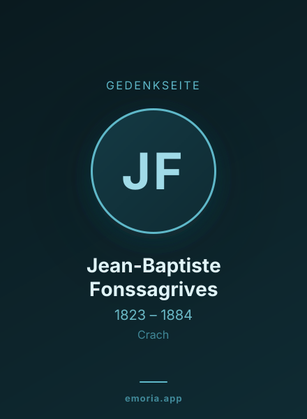 Gedenkportrait von Jean-Baptiste Fonssagrives