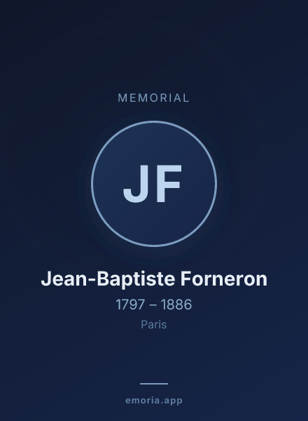 Memorial portrait of Jean-Baptiste Forneron