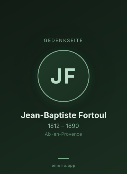 Gedenkportrait von Jean-Baptiste Fortoul