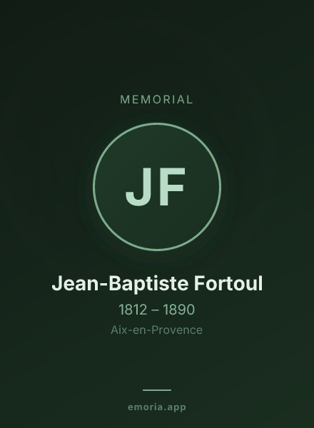 Memorial portrait of Jean-Baptiste Fortoul