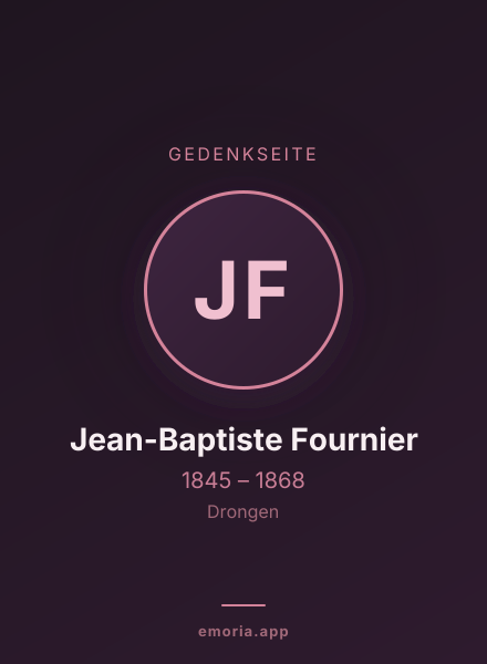 Gedenkportrait von Jean-Baptiste Fournier