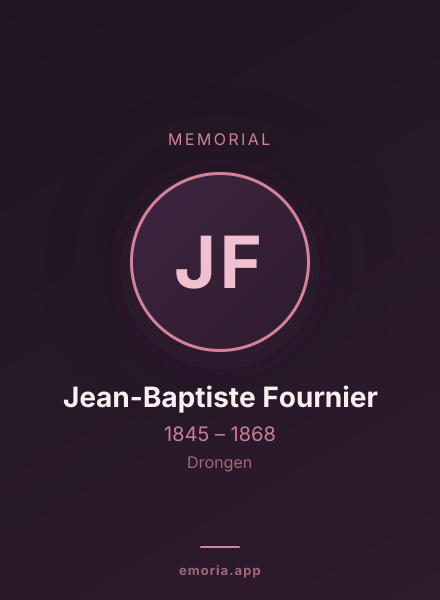 Memorial portrait of Jean-Baptiste Fournier