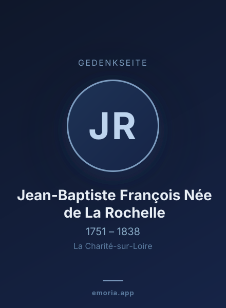Gedenkportrait von Jean-Baptiste François Née de La Rochelle
