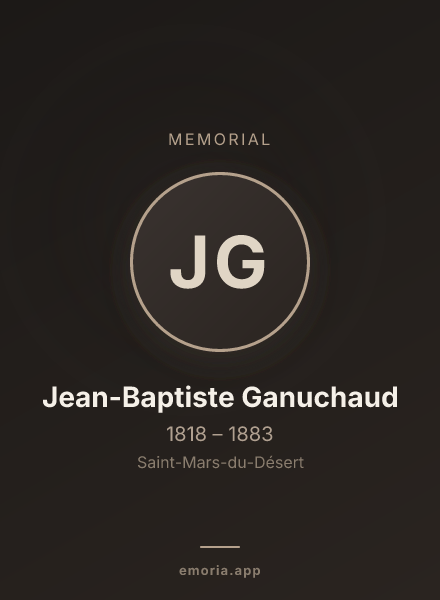Memorial portrait of Jean-Baptiste Ganuchaud