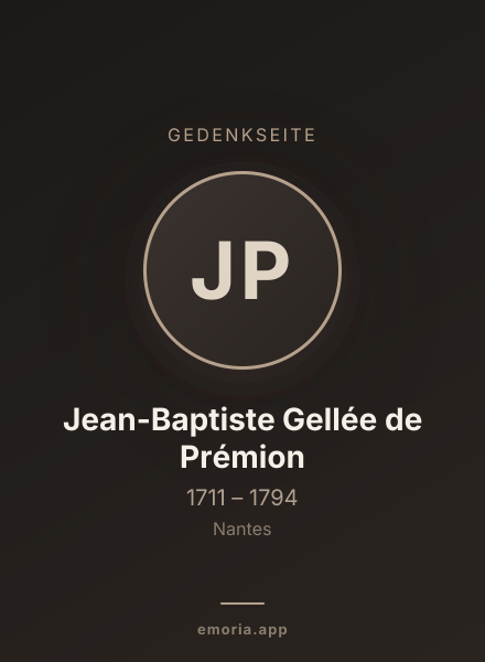 Gedenkportrait von Jean-Baptiste Gellée de Prémion