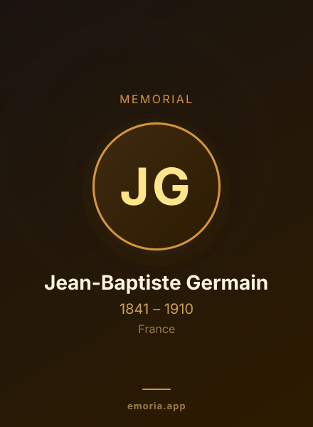 Memorial portrait of Jean-Baptiste Germain