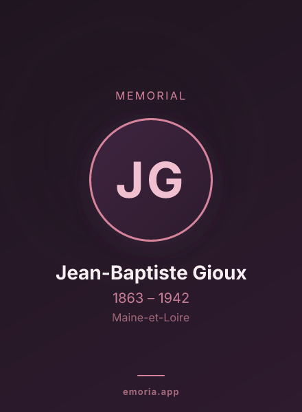 Memorial portrait of Jean-Baptiste Gioux