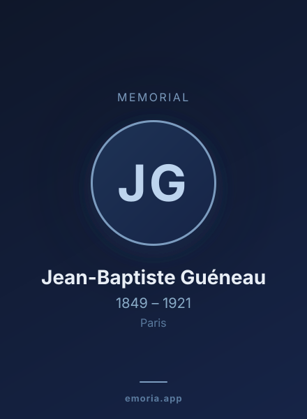 Memorial portrait of Jean-Baptiste Guéneau