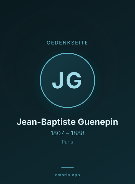 Gedenkportrait von Jean-Baptiste Guenepin