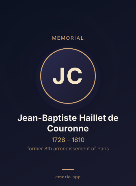 Memorial portrait of Jean-Baptiste Haillet de Couronne