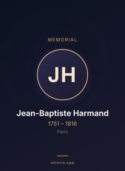 Memorial portrait of Jean-Baptiste Harmand