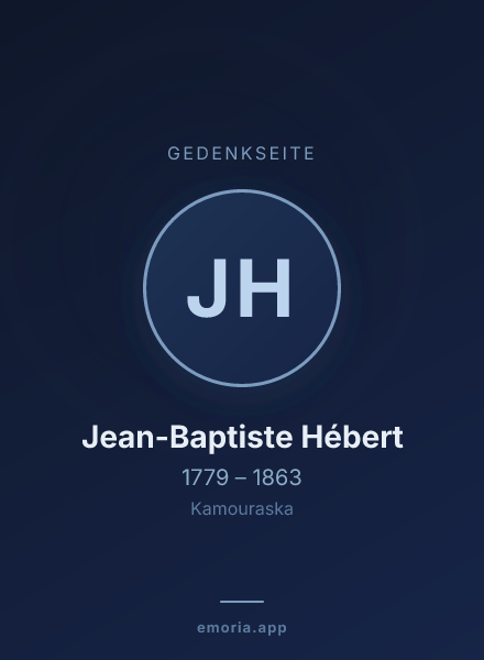 Gedenkportrait von Jean-Baptiste Hébert