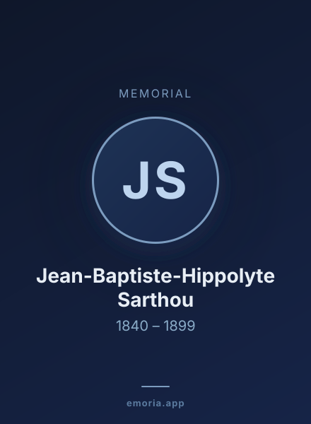 Memorial portrait of Jean-Baptiste-Hippolyte Sarthou
