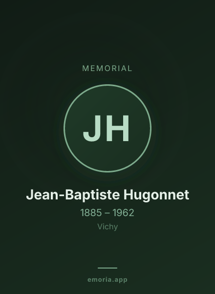 Memorial portrait of Jean-Baptiste Hugonnet