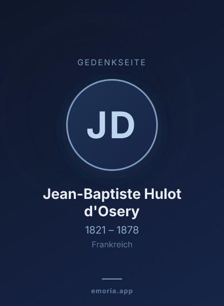 Gedenkportrait von Jean-Baptiste Hulot d'Osery