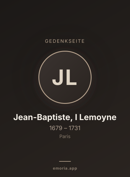 Gedenkportrait von Jean-Baptiste, I Lemoyne