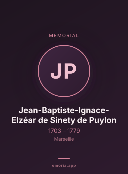Memorial portrait of Jean-Baptiste-Ignace-Elzéar de Sinety de Puylon
