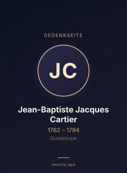 Gedenkportrait von Jean-Baptiste Jacques Cartier