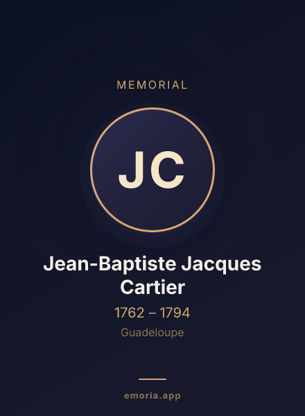 Memorial portrait of Jean-Baptiste Jacques Cartier