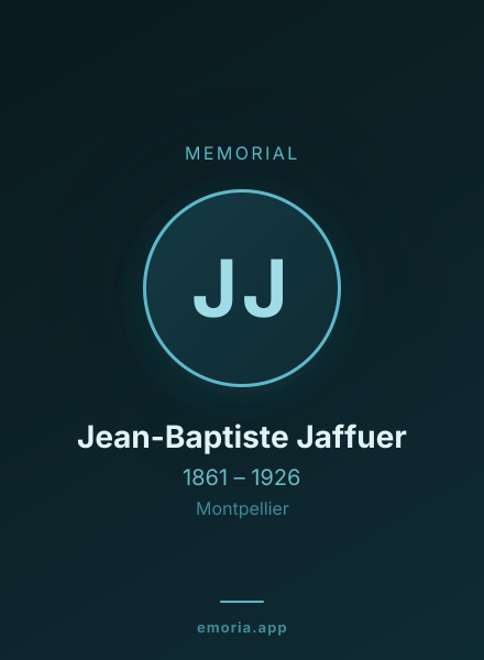 Memorial portrait of Jean-Baptiste Jaffuer