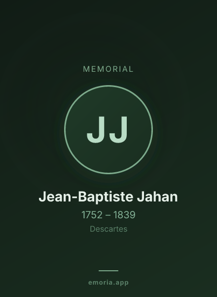 Memorial portrait of Jean-Baptiste Jahan