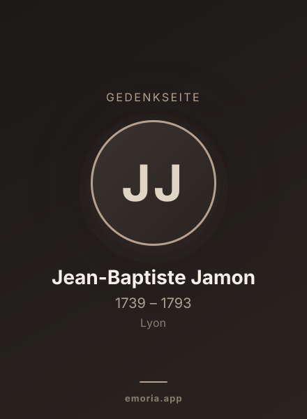 Gedenkportrait von Jean-Baptiste Jamon