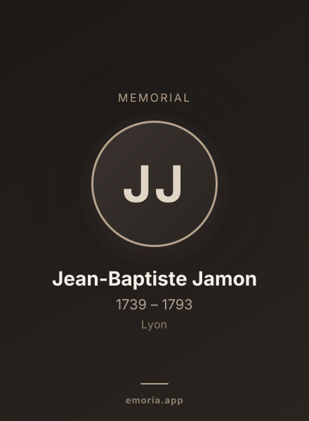 Memorial portrait of Jean-Baptiste Jamon