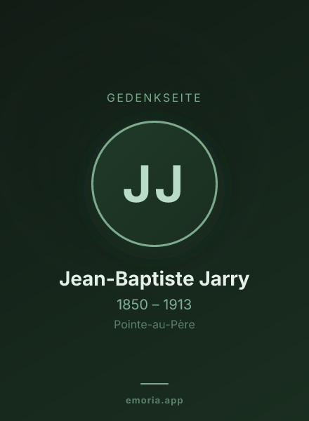 Gedenkportrait von Jean-Baptiste Jarry