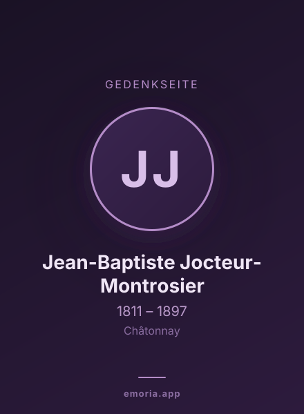 Gedenkportrait von Jean-Baptiste Jocteur-Montrosier