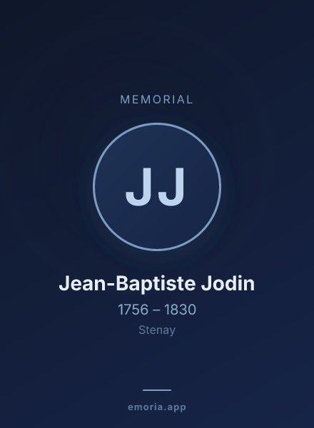 Memorial portrait of Jean-Baptiste Jodin