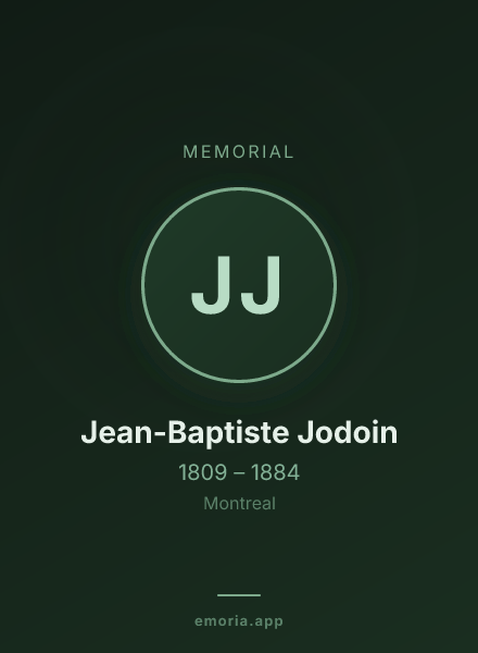 Memorial portrait of Jean-Baptiste Jodoin