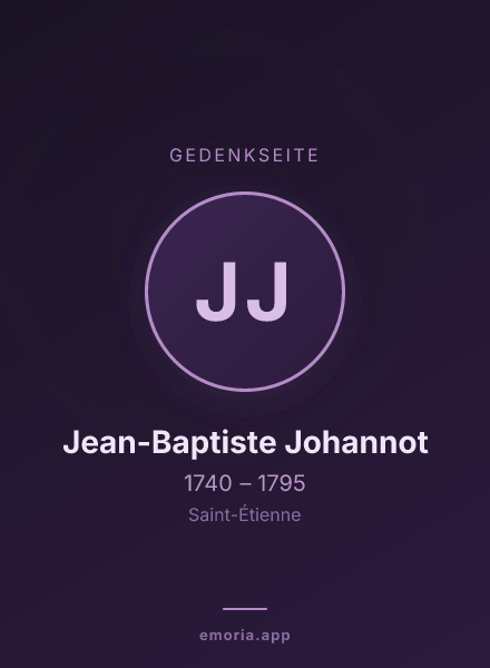 Gedenkportrait von Jean-Baptiste Johannot