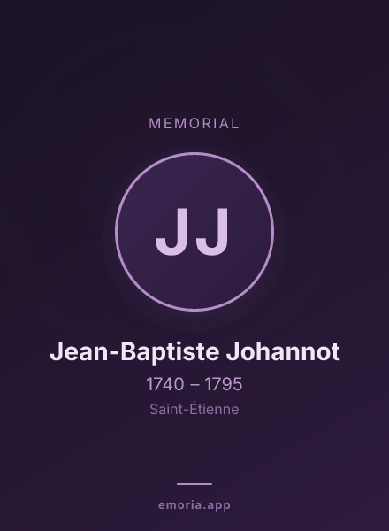 Memorial portrait of Jean-Baptiste Johannot